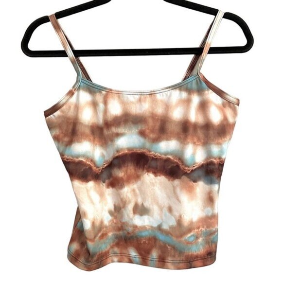 Vintage Tie Dye Cropped Spandex Camisole - S/M, made in Canada 🇨🇦 - Picture 10 of 11